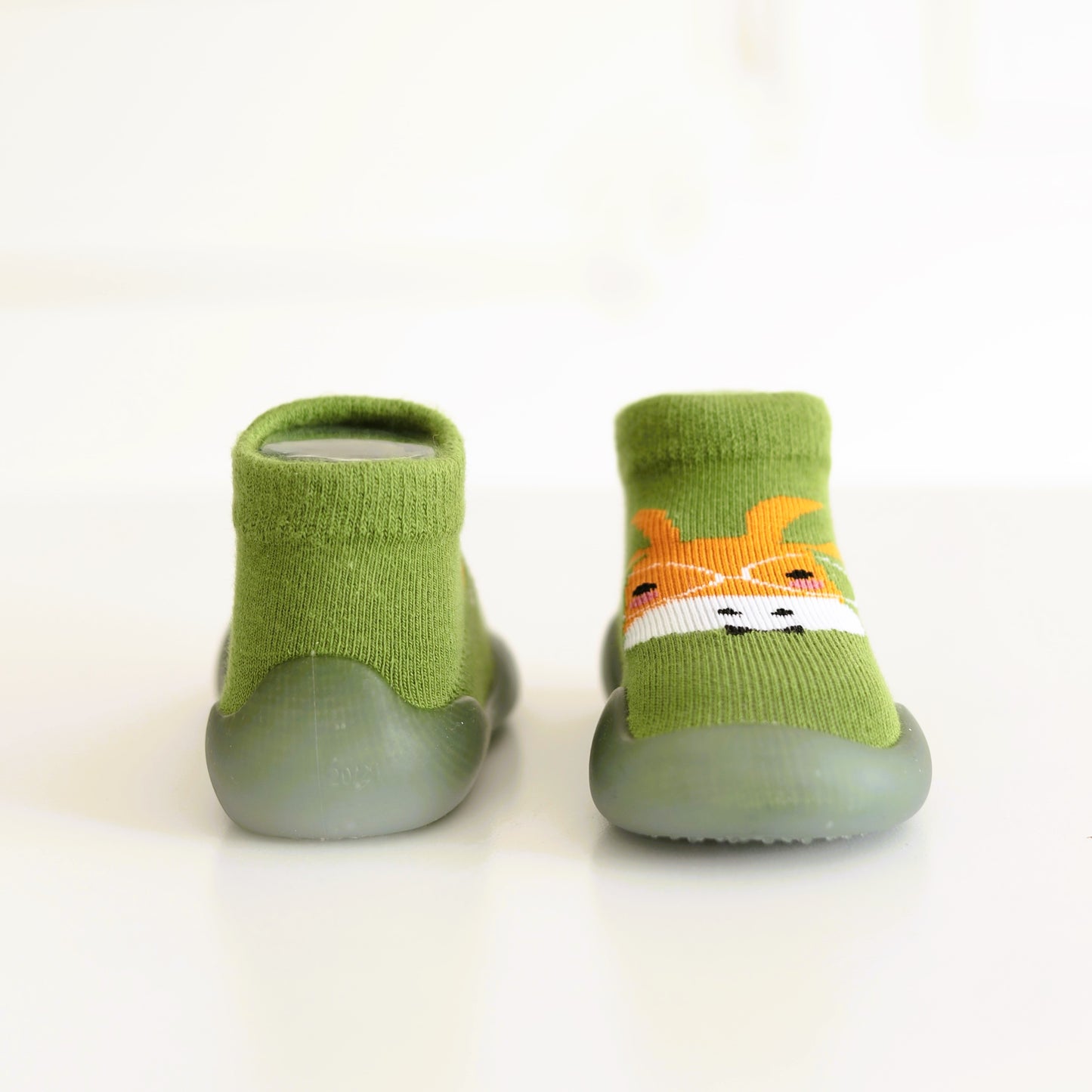 Kinder- Sockenschuhe (Grüner Hirsch)