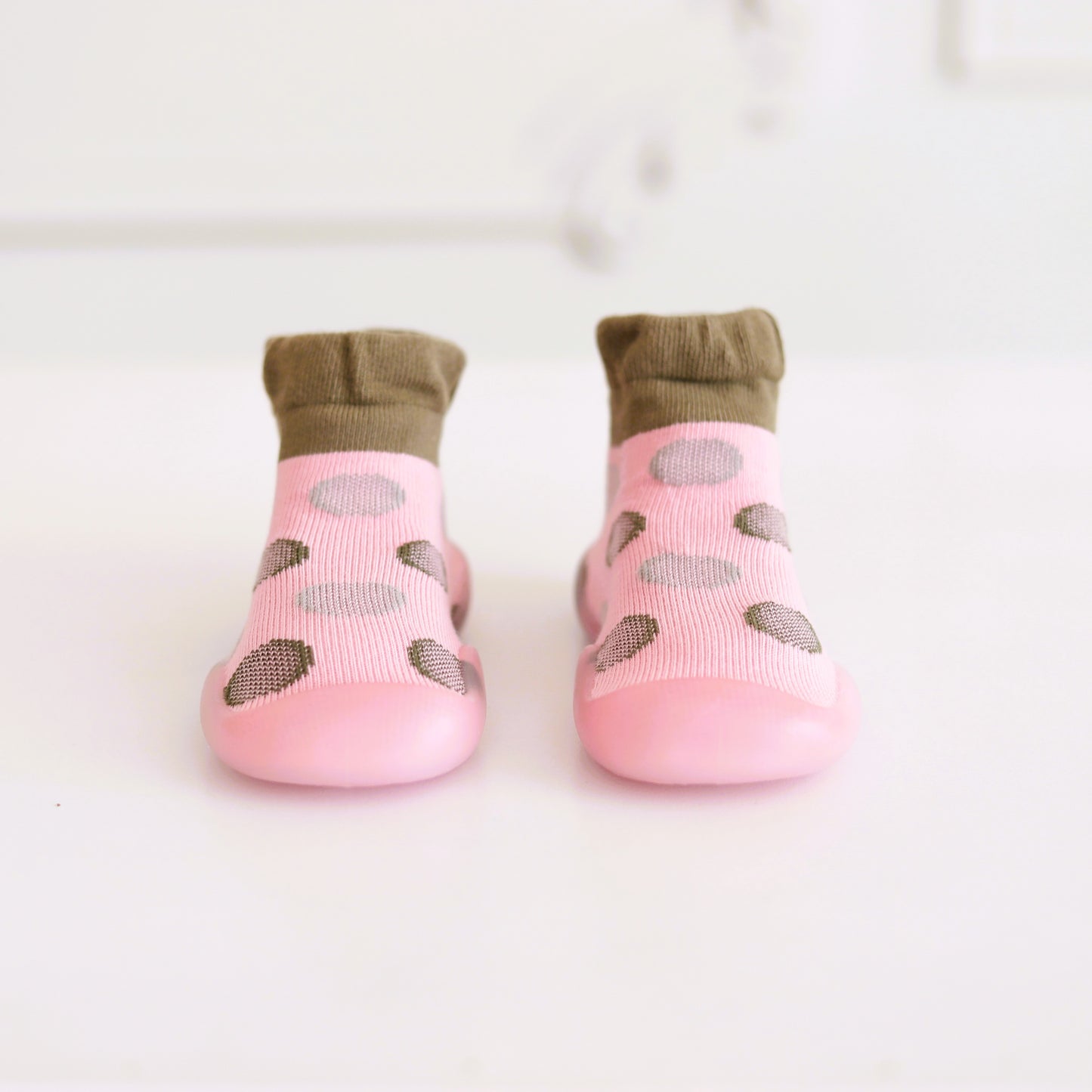 Kinder- Sockenschuhe (Konfetti- Rosa)